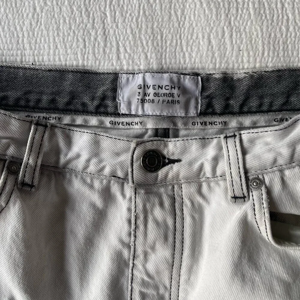 Givenchy Tie-Dye Jeans (Waist 31) Designer Denim [Straight Leg]